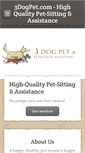 Mobile Screenshot of 3dogpet.com